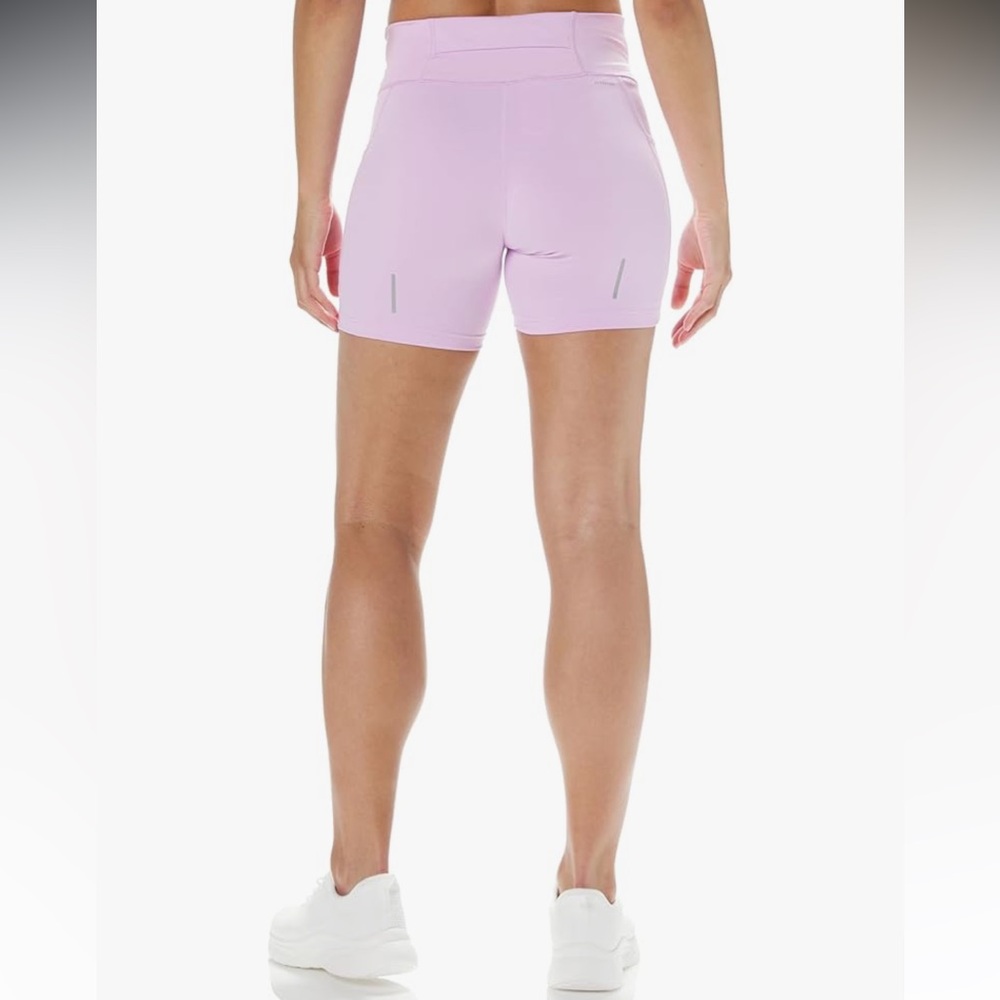 NWT Adidas DailyRun Biker Shorts in Lilac Light Pink Purple extra small XS - Picture 5 of 6